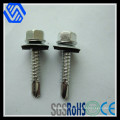 Carbon Steel Hexagon Head Drilling Tapping Screws Zinc Plated Bolt with Collar